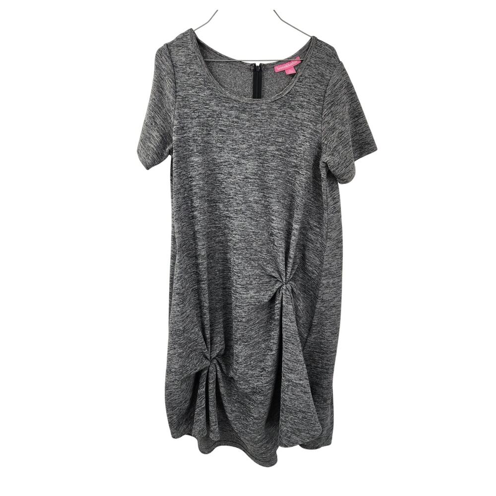 Woman Within Gray Short Sleeve Dress - Women's Size Medium